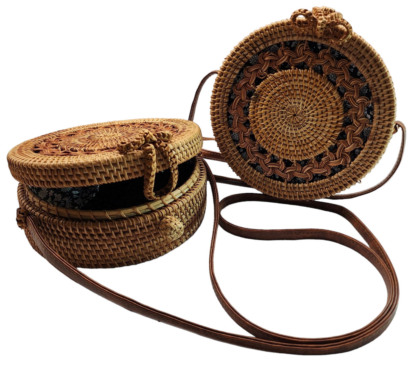 Woven Circular Handbags